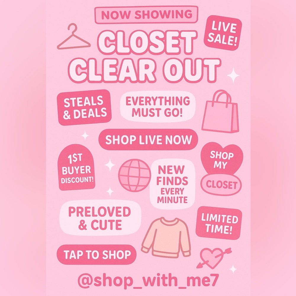 ✨ “Closet Cleanout — Everything Must Go!”